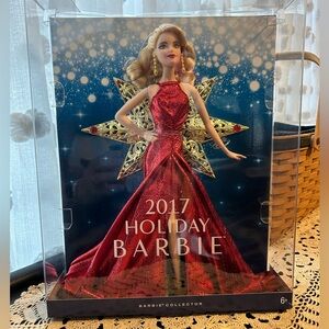 Barbie 2017 Holiday Doll in Sparkling Red Gown